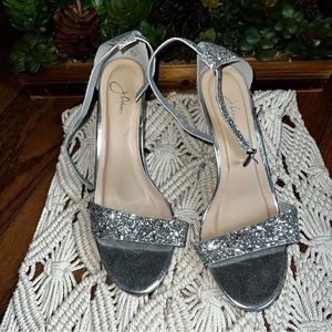 J. Adams • Dove Glitter heels